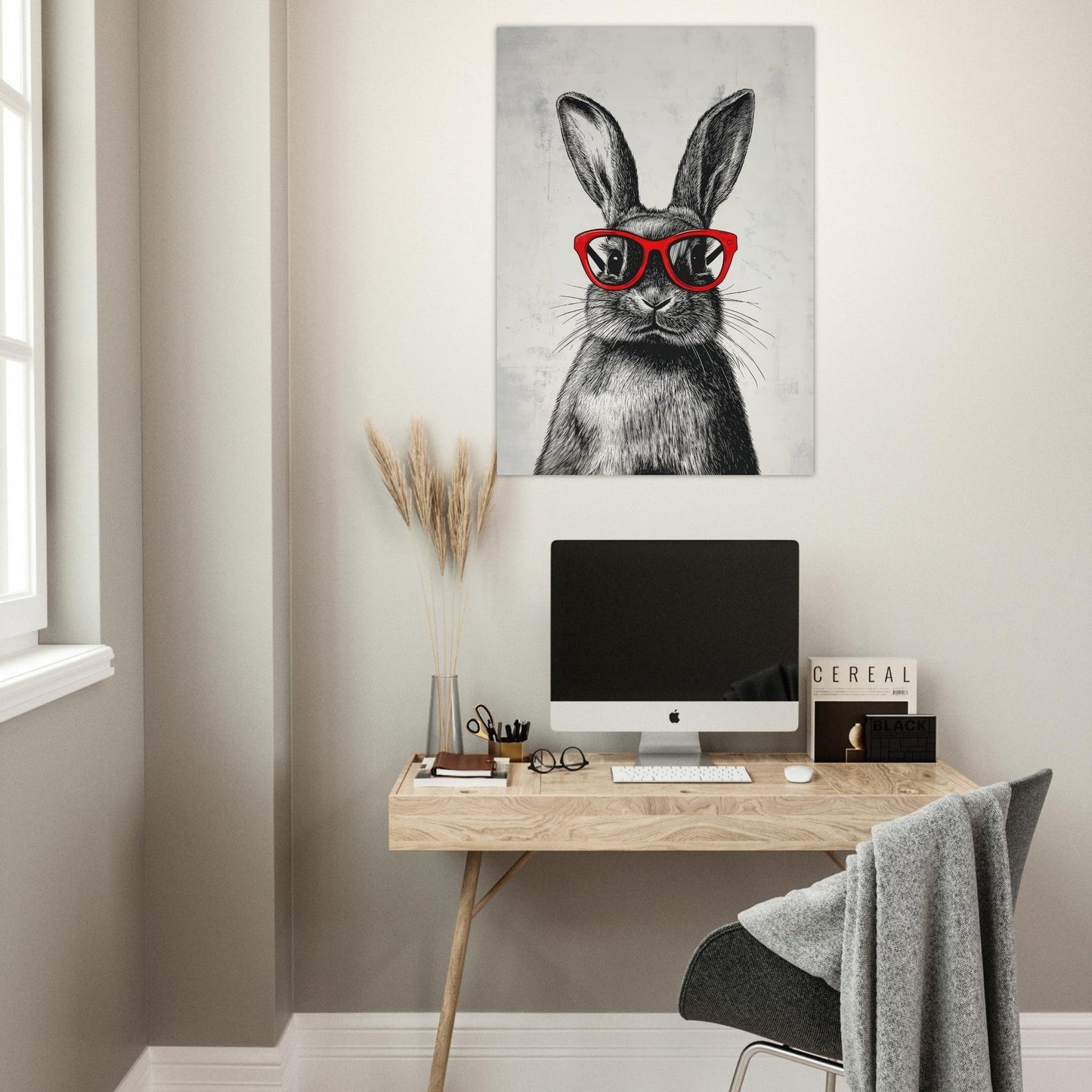 Rabbit sketch poster - Sillystroke