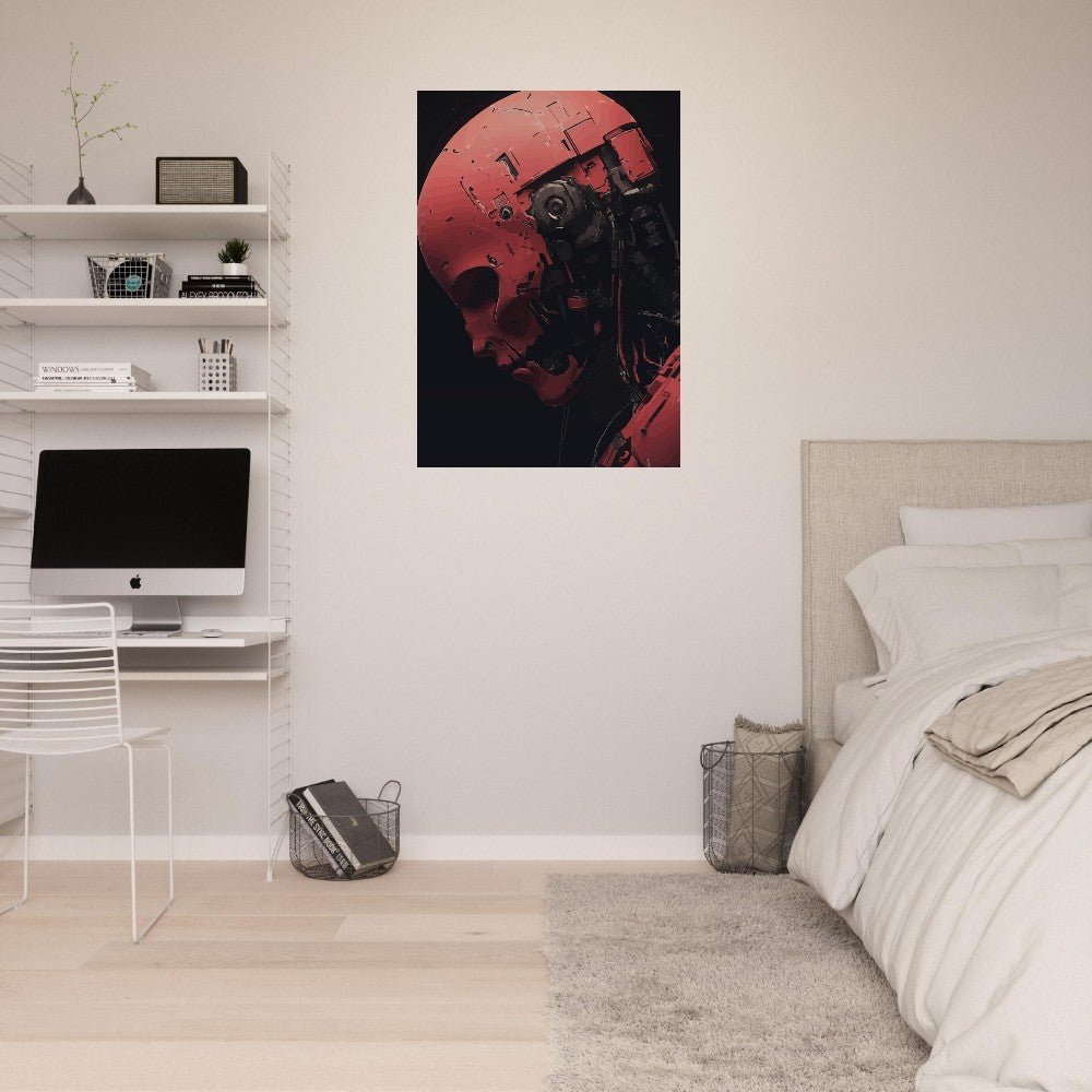 Red robot poster - Sillystroke