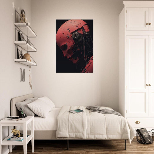 Red robot poster - Sillystroke
