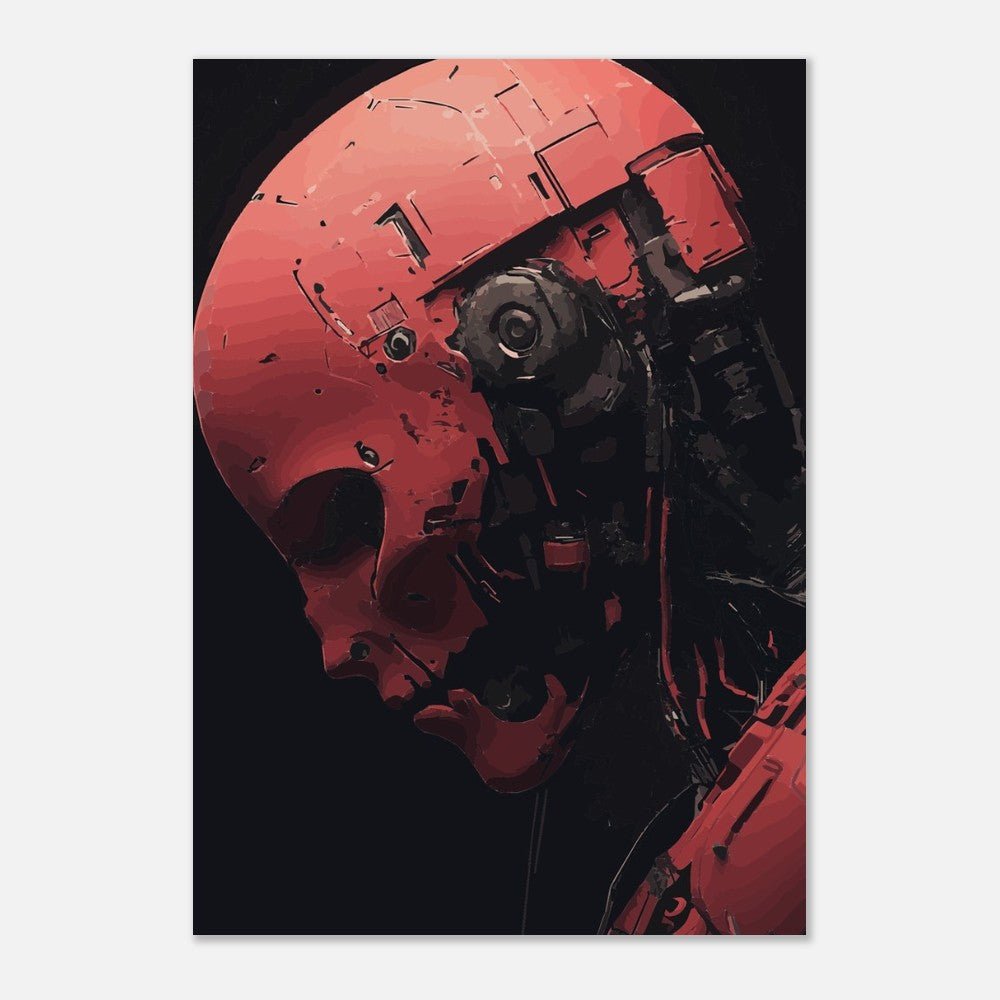 Red robot poster - Sillystroke