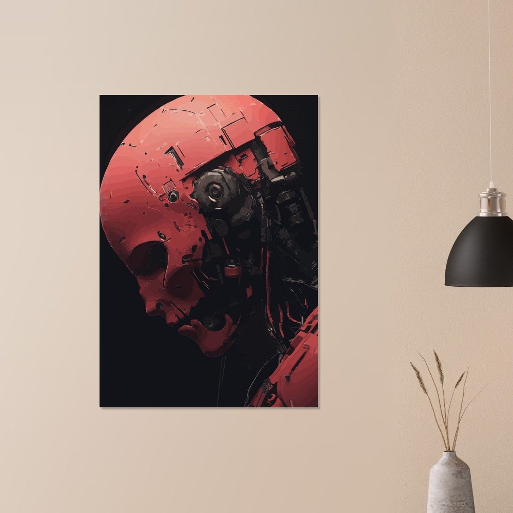 Red robot poster - Sillystroke