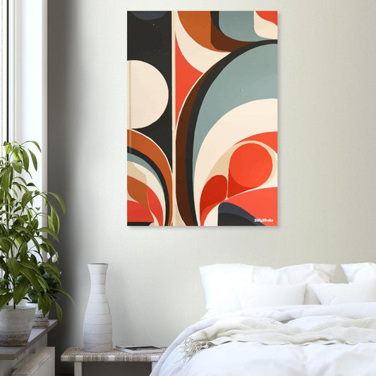 Retro abstract poster - Sillystroke