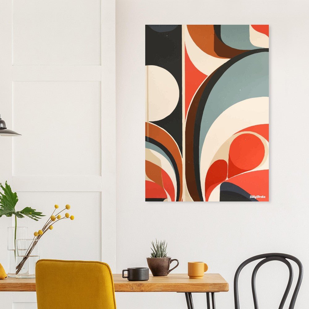 Retro abstract poster - Sillystroke