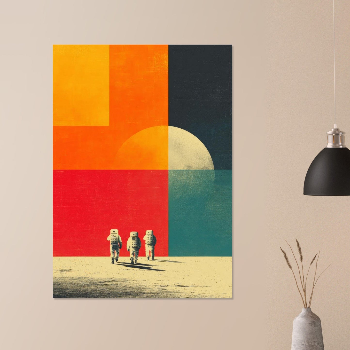 Retro astronaut poster - Sillystroke