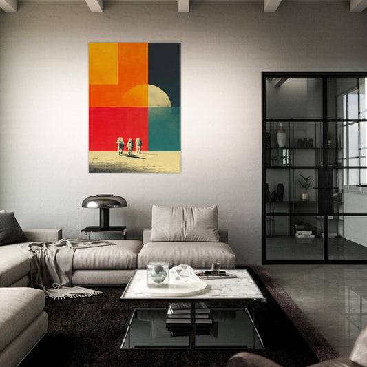 Retro astronaut poster - Sillystroke