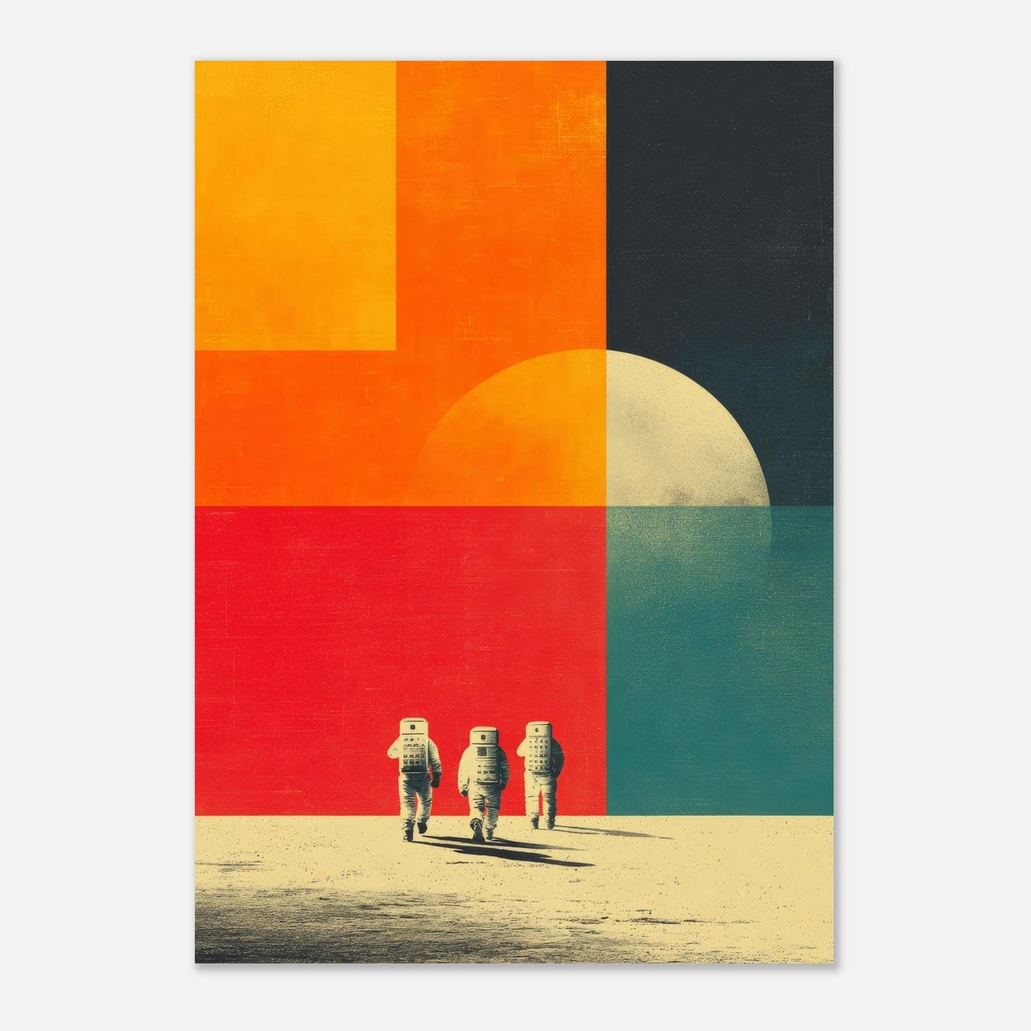 Retro astronaut poster - Sillystroke