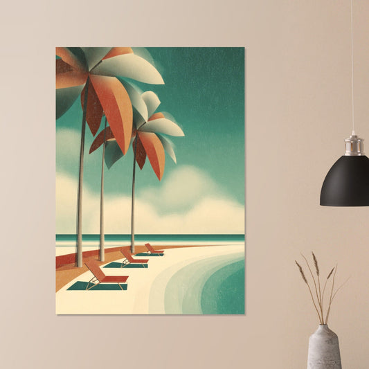 Retro beach poster - Sillystroke