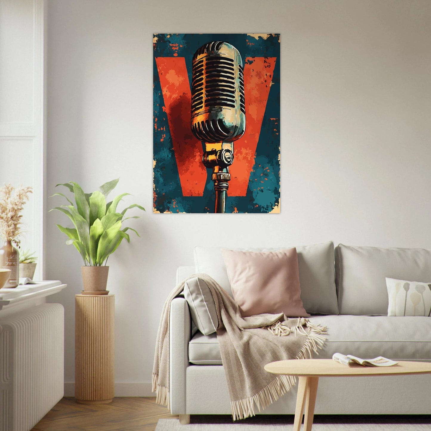 Retro microphone poster - Sillystroke