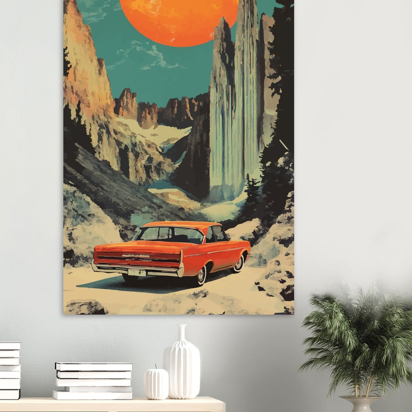 Retro scenery poster - Sillystroke