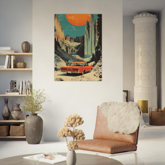 Retro scenery poster - Sillystroke