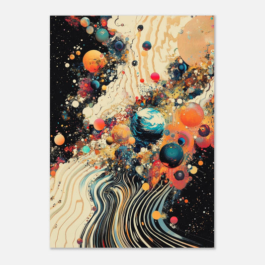 Retro space poster - Sillystroke