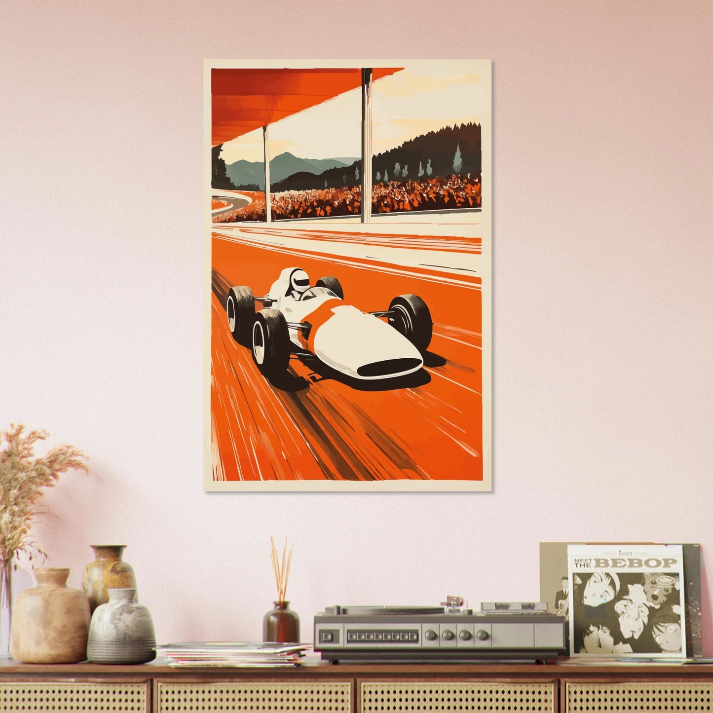 Retro speed car poster - Sillystroke
