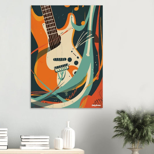 Retromguitar poster - Sillystroke