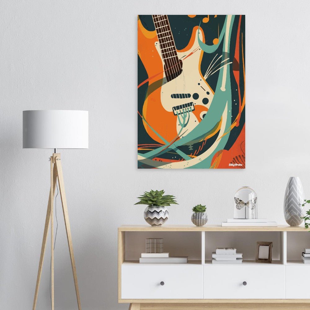Retromguitar poster - Sillystroke
