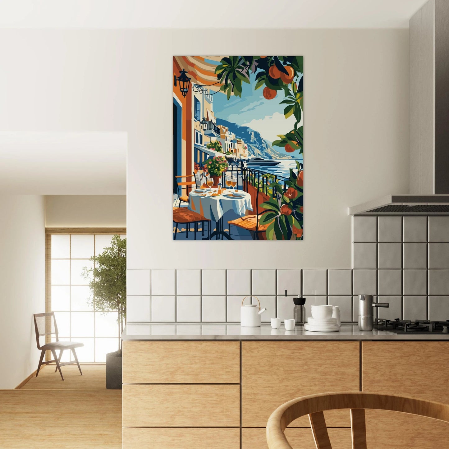 Riviera port view poster - Sillystroke