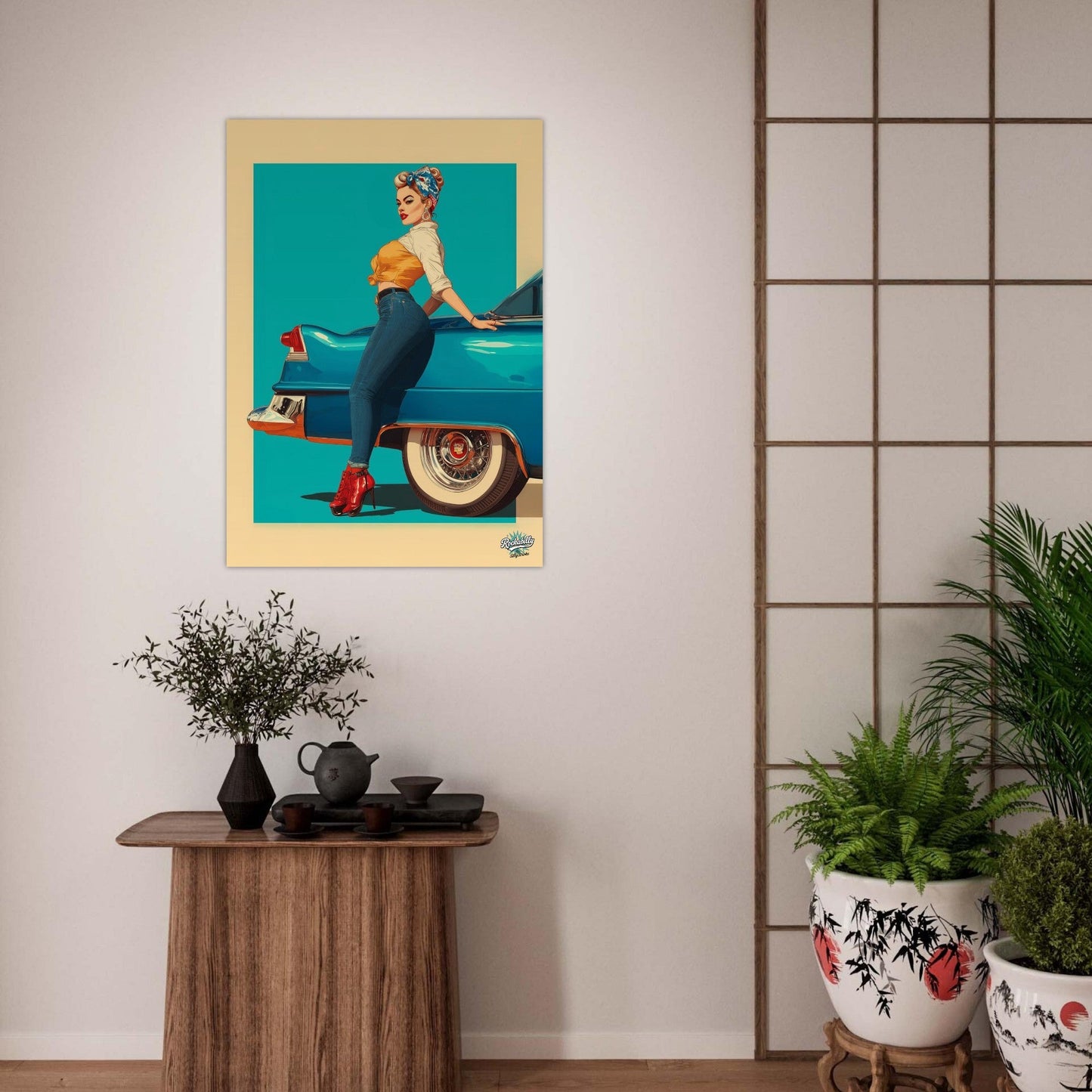 Rockabilly Poster - Vintage Wall Art - Design 11 of 20 - Sillystroke