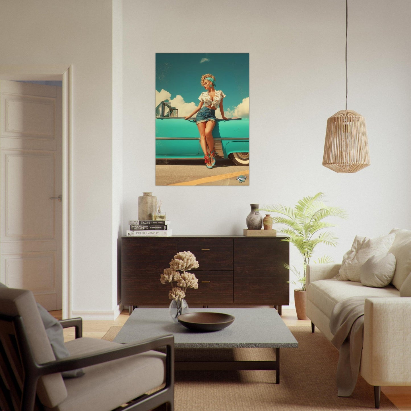 Rockabilly Poster - Vintage Wall Art - Design 7 of 20 - Sillystroke