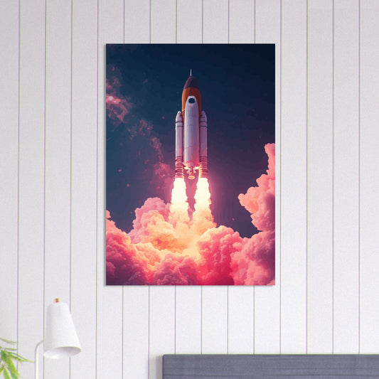 Rocket launch poster - Sillystroke