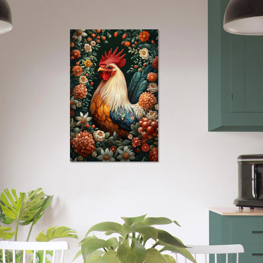 Rooster Easter poster - Sillystroke