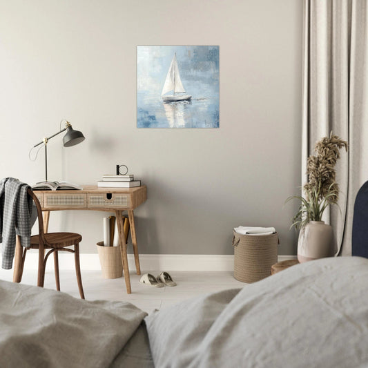 Sailboat painting poster - Sillystroke