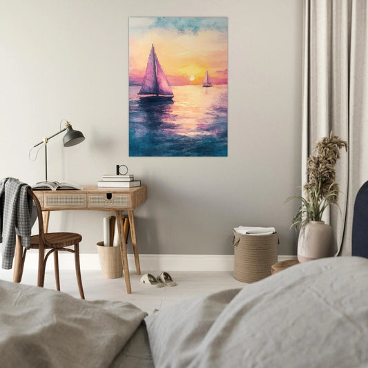 Sailing at sea poster - Sillystroke