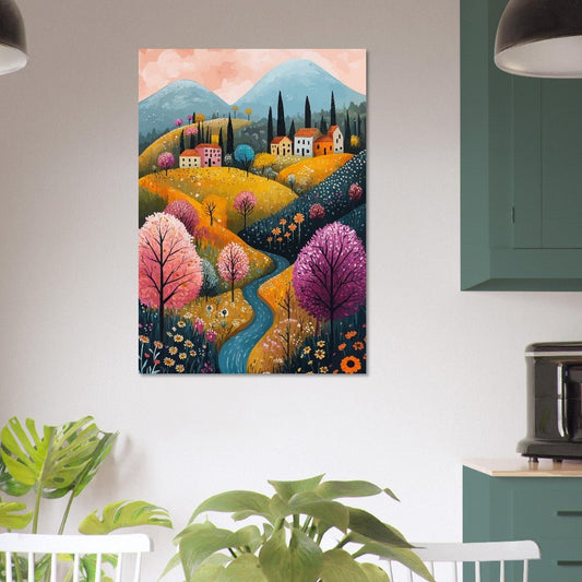 Serene landscape poster - Sillystroke