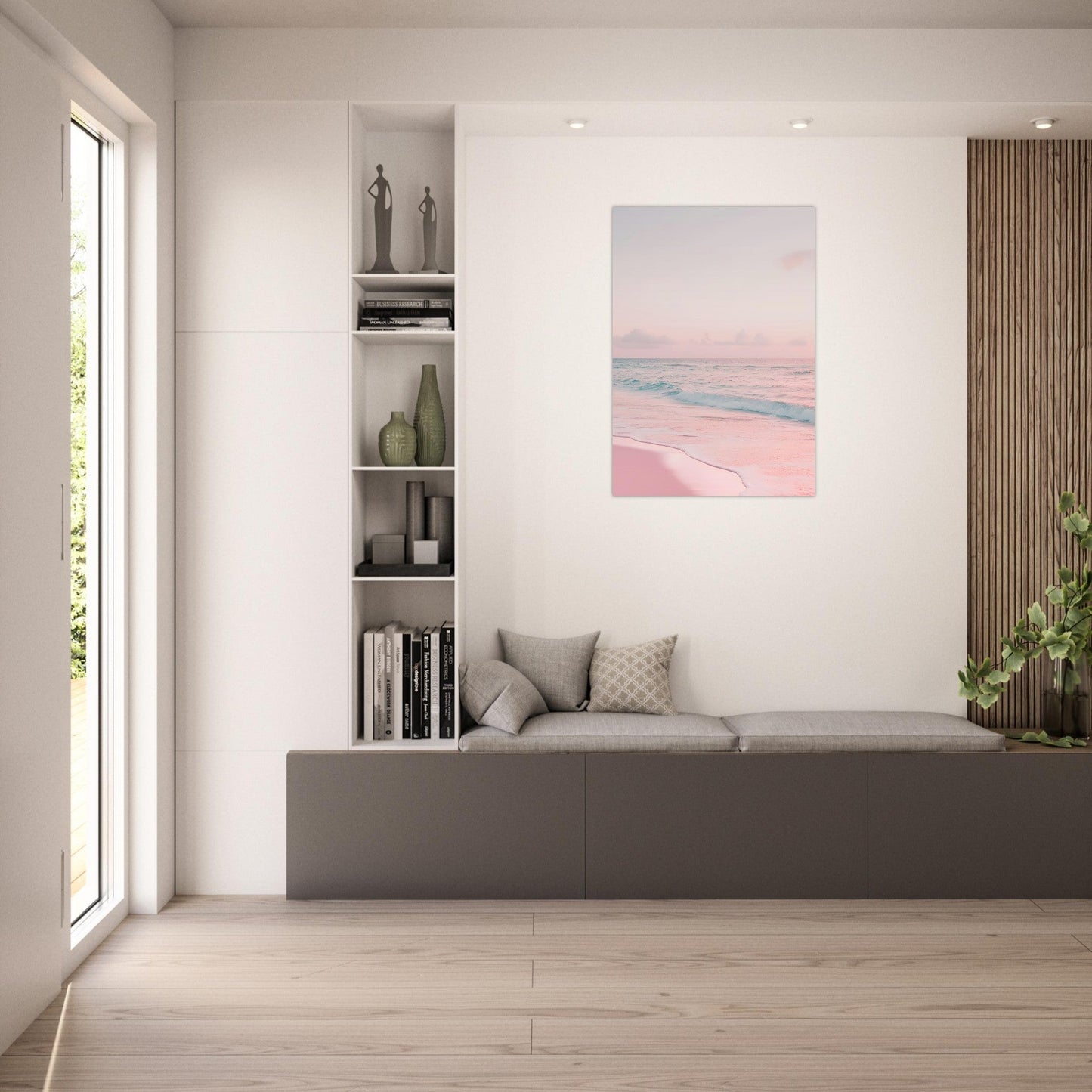 Serene sunset beach poster - Sillystroke