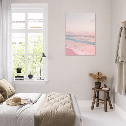 Serene sunset beach poster - Sillystroke