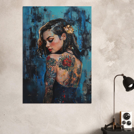 Serene tattoo goddess poster - Sillystroke