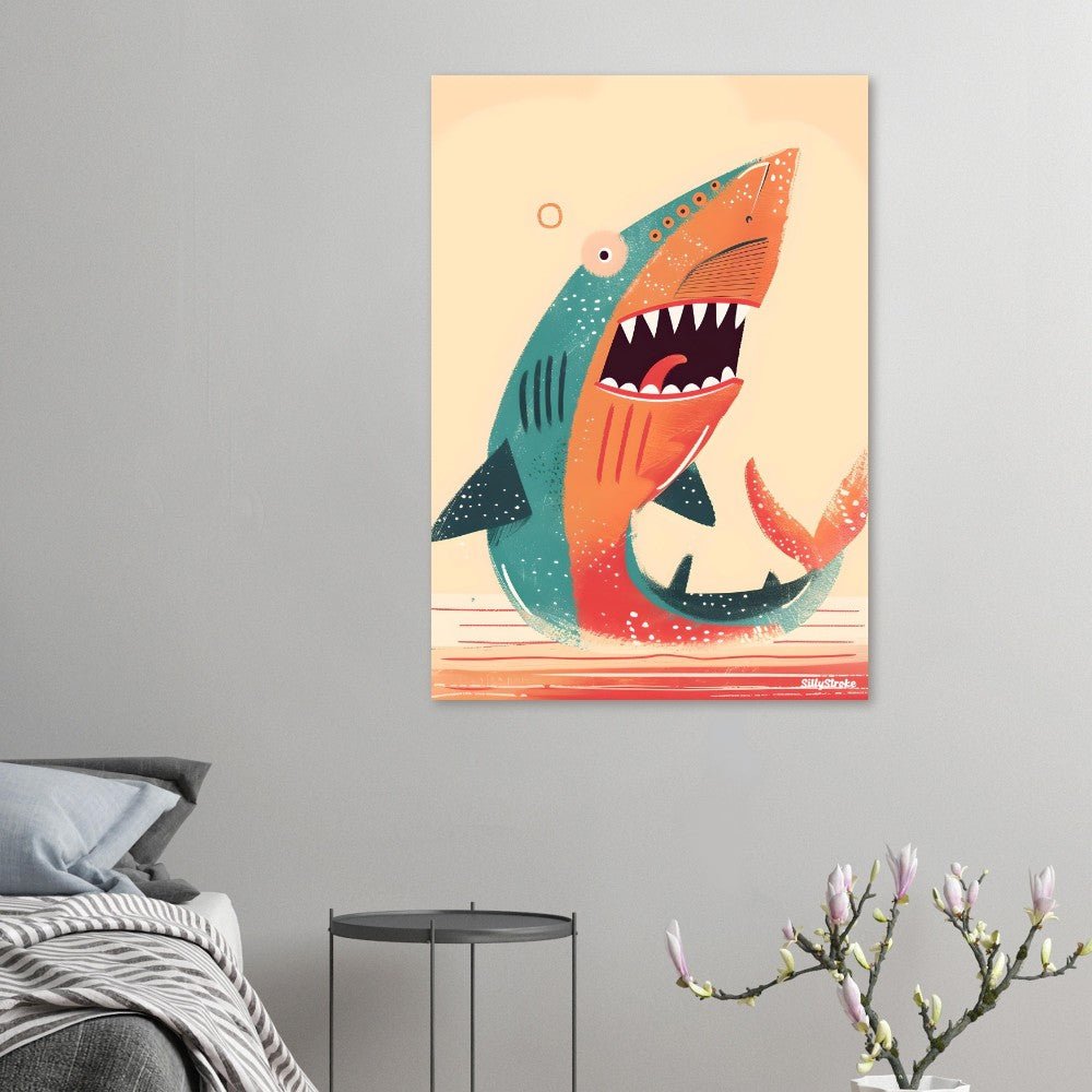 Shark poster - Sillystroke