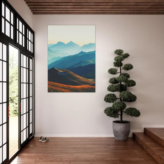 Soft earth palette landscape poster - Sillystroke