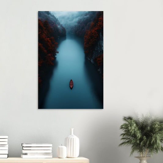 Solitude in the mist poster - Sillystroke