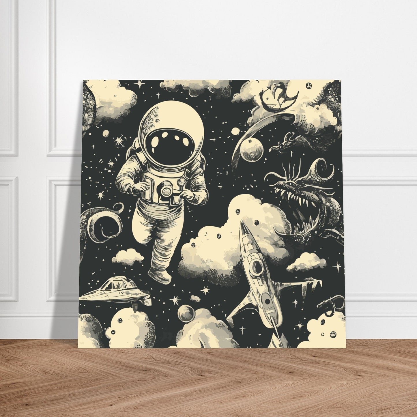 Space monster poster - Sillystroke