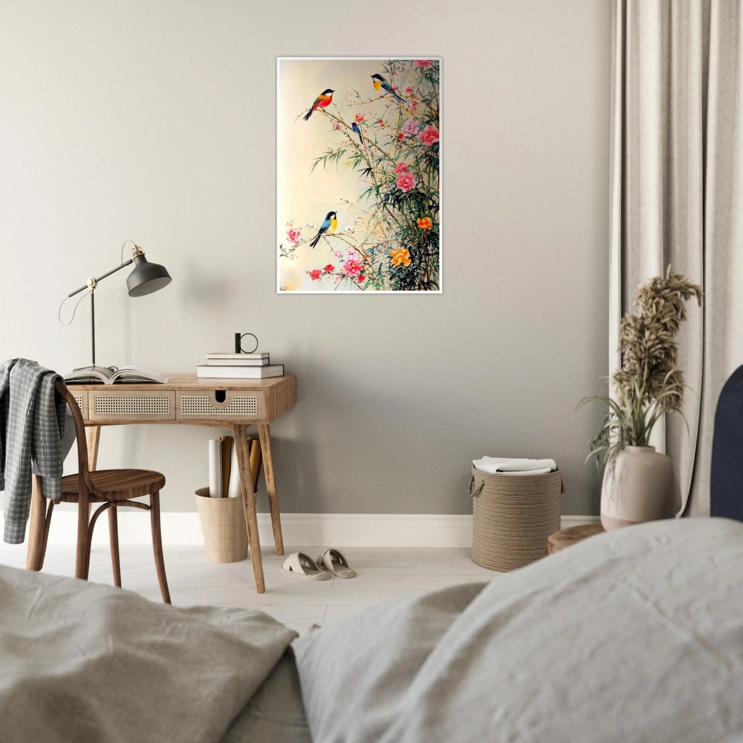 Spring birds & blossoms poster - Sillystroke