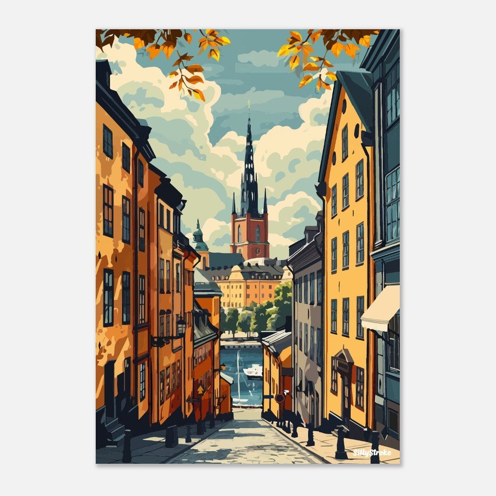 Stockholm poster - Sillystroke
