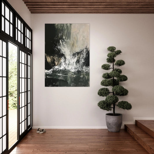 Stormy sea abstract poster - Sillystroke