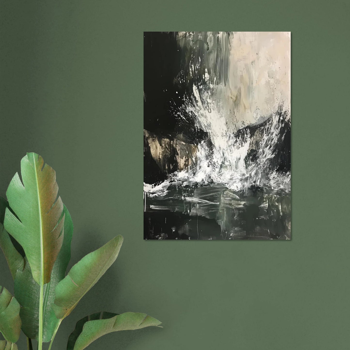 Stormy sea abstract poster - Sillystroke