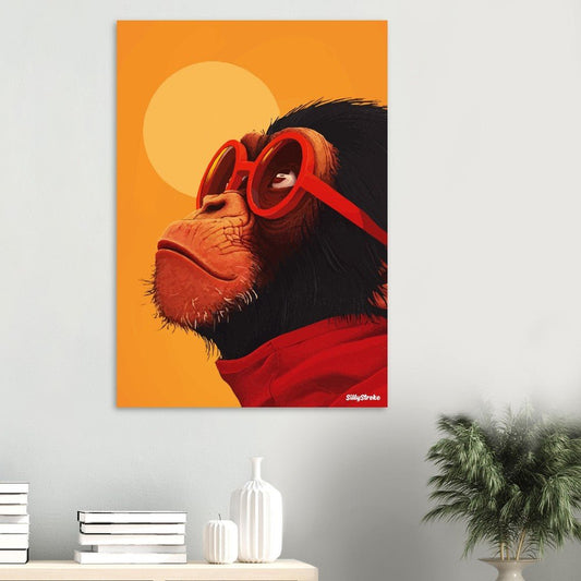 Stylish monkey poster - Sillystroke