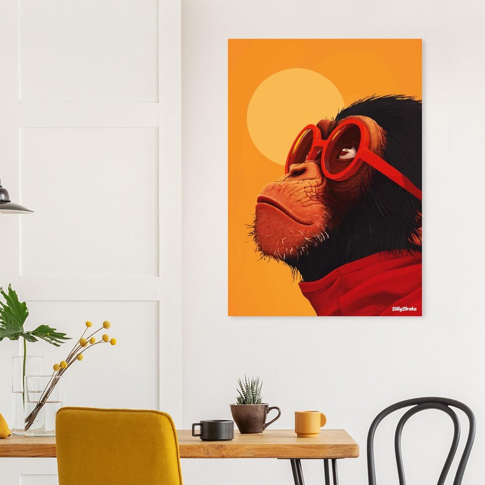 Stylish monkey poster - Sillystroke