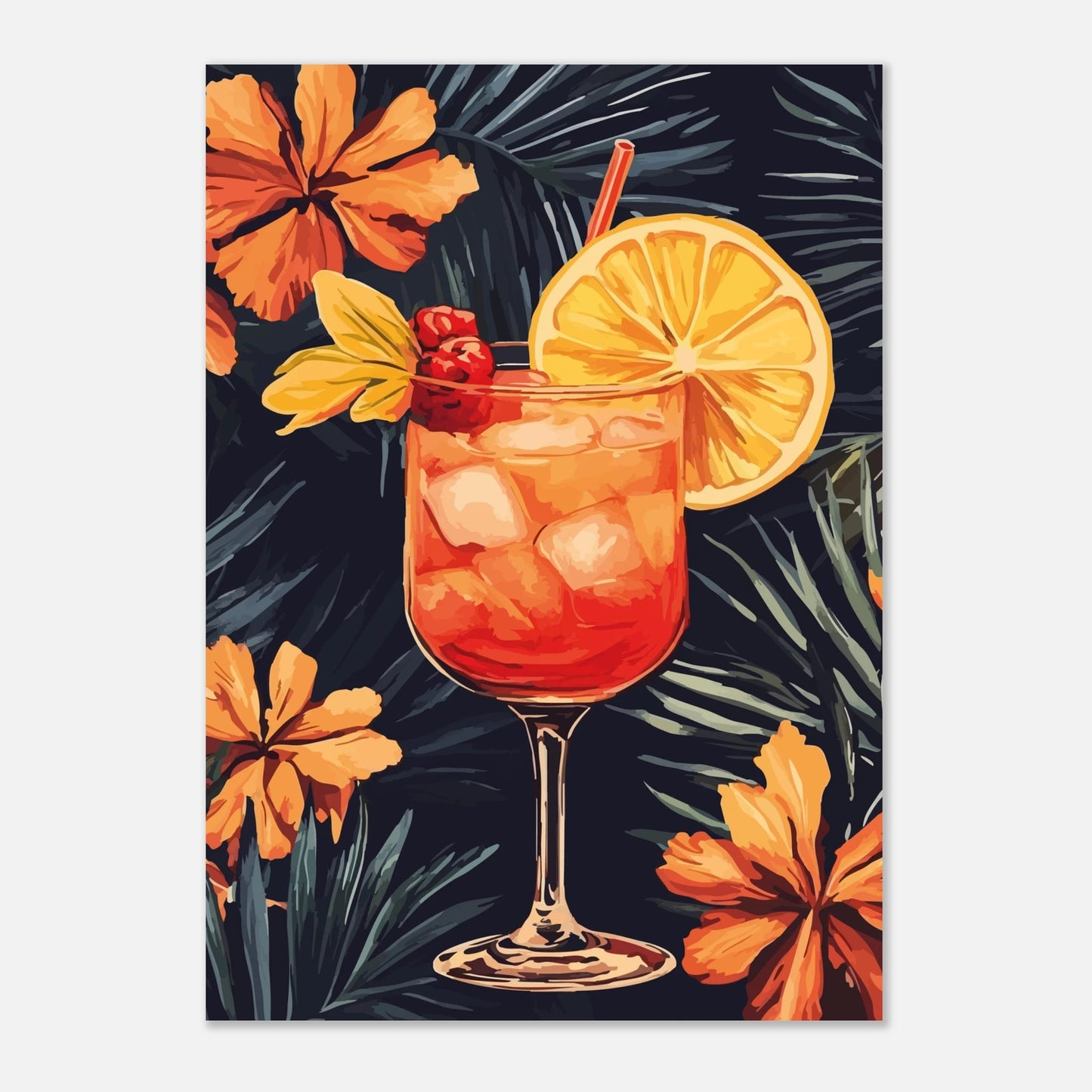 SummerVibe drink poster - Sillystroke