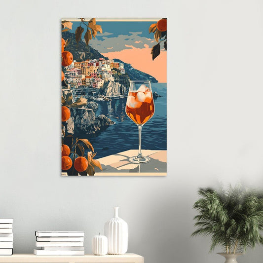 Sunset aperitivo poster - Sillystroke