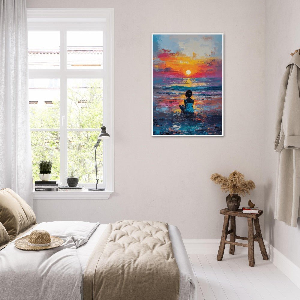 Sunset reflection poster - Sillystroke