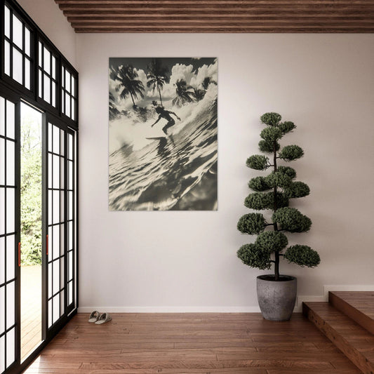 Surfer wave poster - Sillystroke