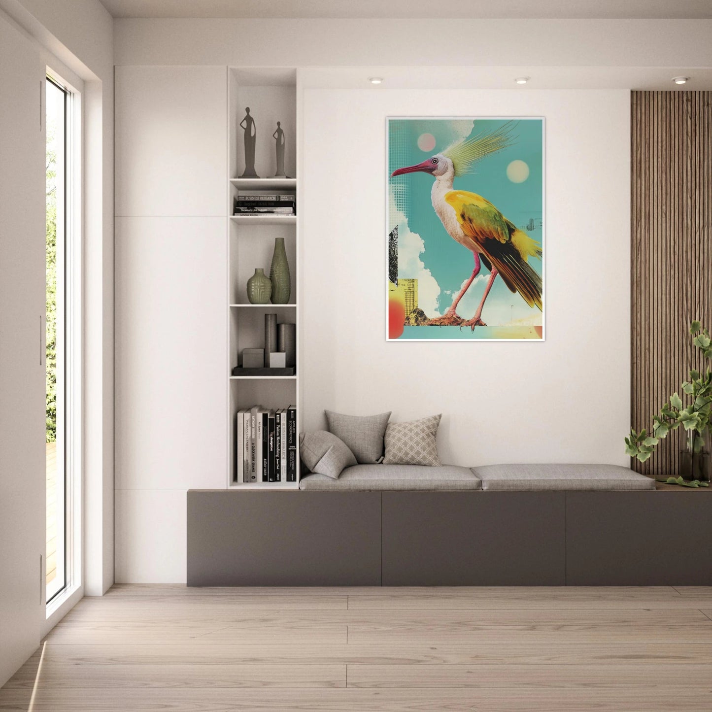 Surreal colorful bird Poster - Sillystroke
