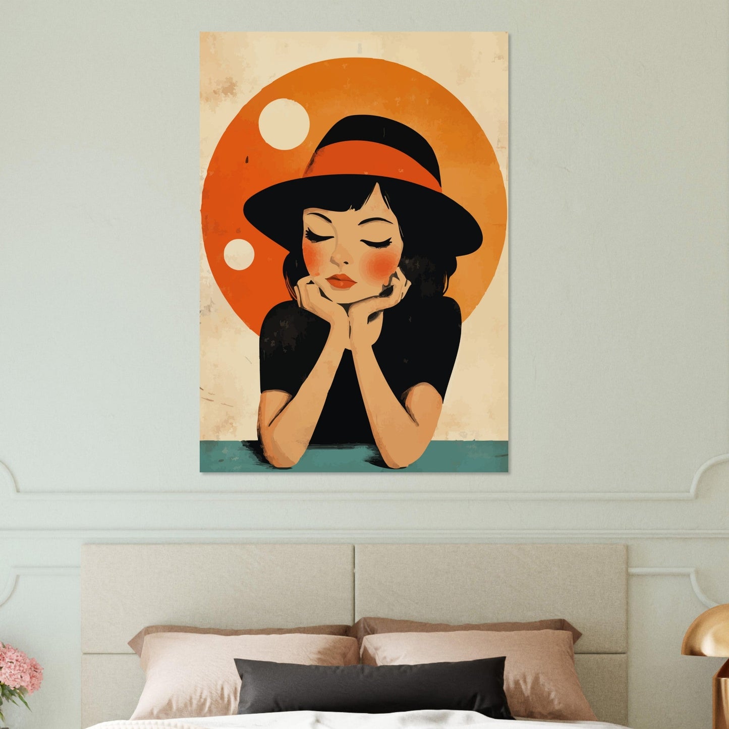 Thoughtful girl poster - Sillystroke