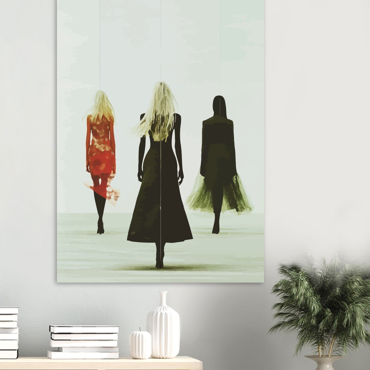 Three women walking poster - Sillystroke