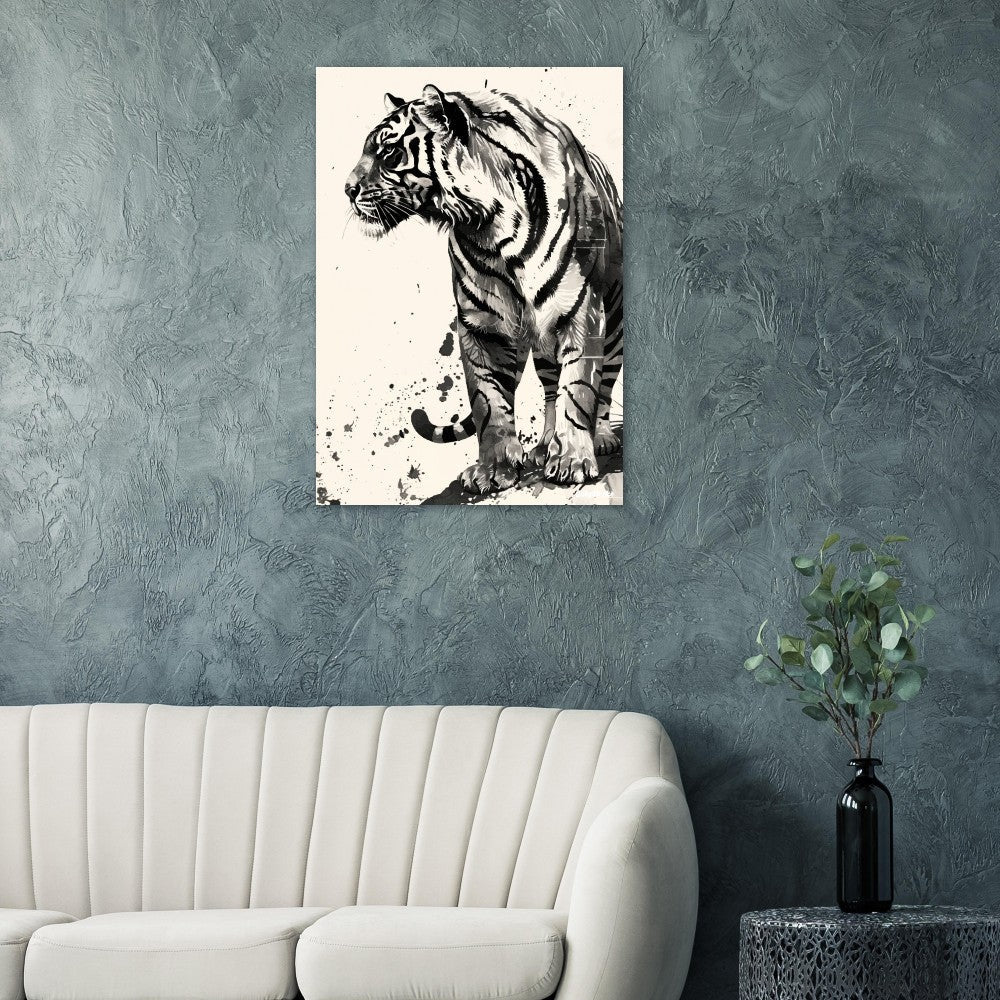 Tiger Illustration poster - Sillystroke