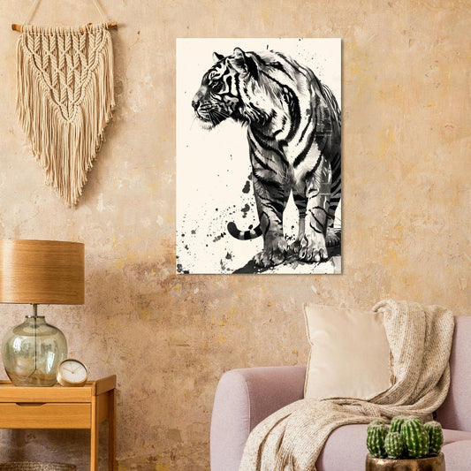 Tiger Illustration poster - Sillystroke