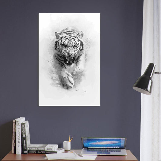 Tiger sketch poster - Sillystroke