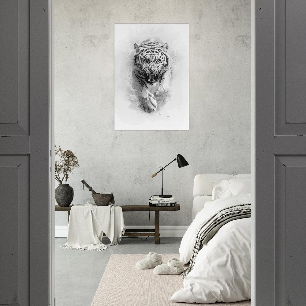 Tiger sketch poster - Sillystroke